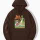 thumbnail image 1 of Sudadera con capucha con estampado de alienígena de cómic retro, sudaderas con capucha geniales para hombres, sudadera con capucha de diseño gráfico informal para hombres con bolsillo de canguro para, 1 of 4