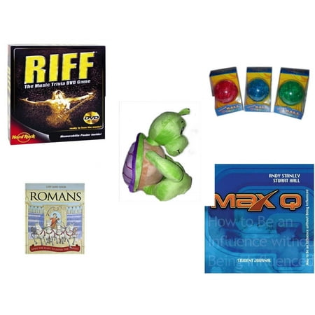 Children's Gift Bundle [5 Piece] -  Riff DVD  - Smart 12 Piece  Ball Assrt Colors Red, Blue, Green - Turtle  14