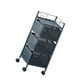 thumbnail image 1 of Carro rodante con ruedas, estante de almacenaje para cocina, estante giratorio de Metal para verduras, carrito organizador, carrito de utilidad para o Negro, 1 of 9