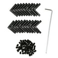 thumbnail image 1 of 20Pcs T Slot L-Shaped Angle Slot Connector Joint Bracket & 5Pcs Pivot Joint for Aluminum Extrusion Profile 2020 Series, 1 of 7