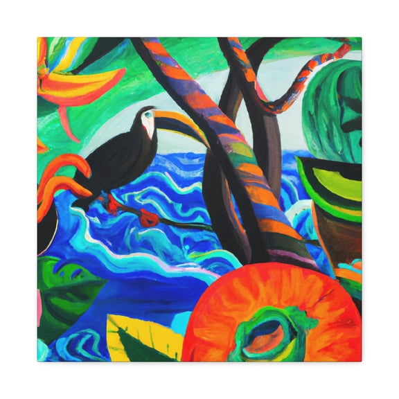 Oceanic Mystery Unleashed - Canvas