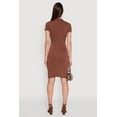thumbnail image 4 of Womens Daisy Rib Knit Mock Neck T Shirt Dress, 4 of 4