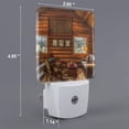 thumbnail image 2 of Uemuo Log Cabin Inside Night Light, Night Lights Plug into Wall, Dusk to Dawn Sensor Warm White Led Night Light 0.5W-, 2 of 9