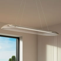 Possini Euro Design Muir 43 1/2" Modern Pendant Ceiling Light Fixture Dining Room Over Table Kitchen Island LED Sanded Gold Finish