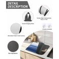 thumbnail image 3 of Stove Top Covers for Electric Stove 36x21 Inches, Navy Blue White Ombre Heat Insulation Fireproof Glass Cooktop Protector, Contemporary Minimalism Stripes Countertop Stovetop Cover for Kitchen, 3 of 8
