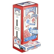 Open Box Bicycle 1030651 Playing Cards, Jumbo Size, Red/Blue, Pack of 12