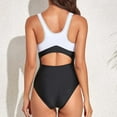 thumbnail image 5 of WILLBEST Trajes de Baño Mujer Retro Sexy Traje de Baño de Cintura Alta Racerback Bikini Trajes de Baño, 5 of 5