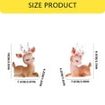 thumbnail image 3 of HCTSHG Small Deer Fairy Figurines Desktop Statue, Car Interior Decor and Cake Topper for Wedding and Birthday, Friends Decor and Anniversary Gift, Miniature Deer Figure, 3 of 9