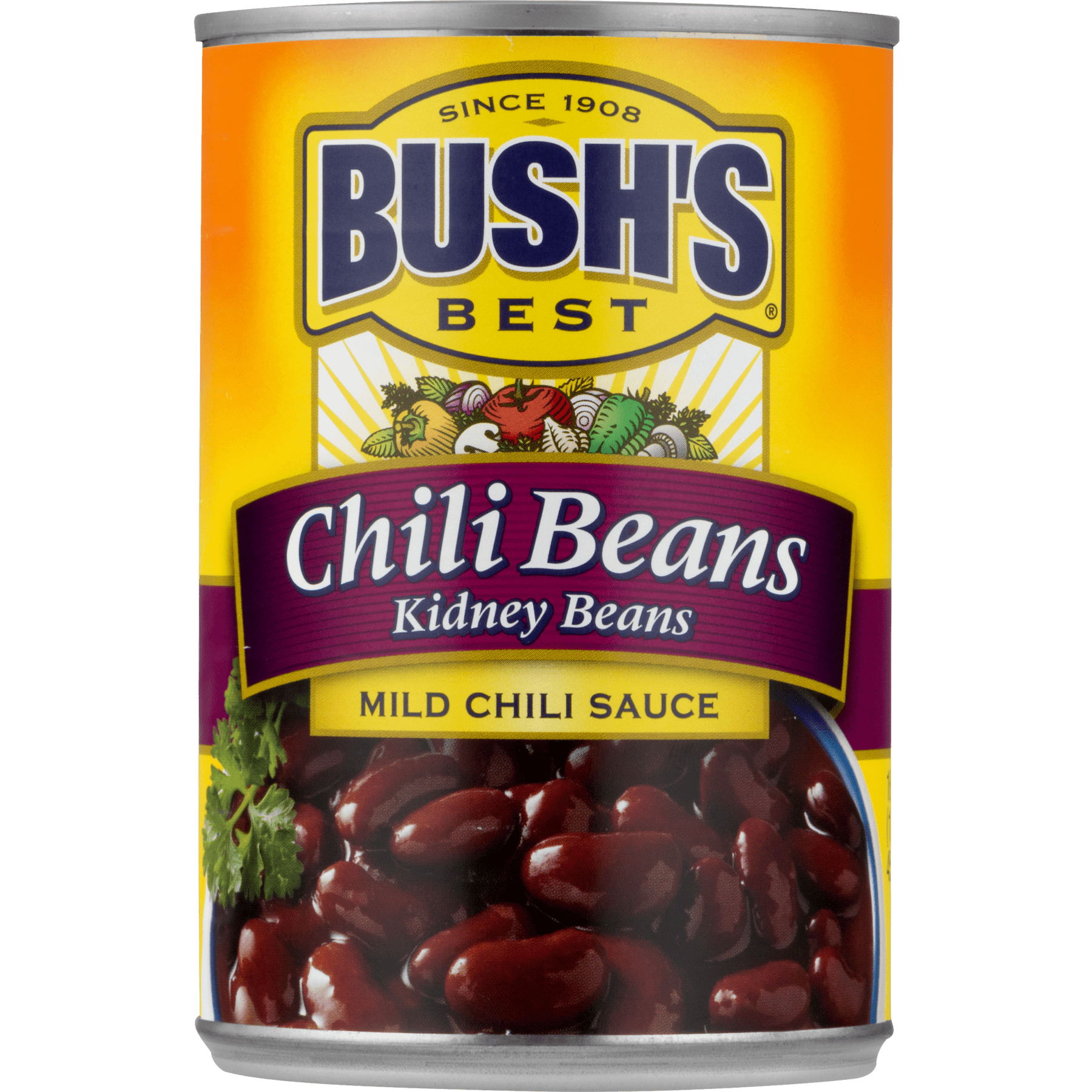 BUSH'S Chili Beans, Kidney Beans in Mild Chili Sauce, 16 oz Canned