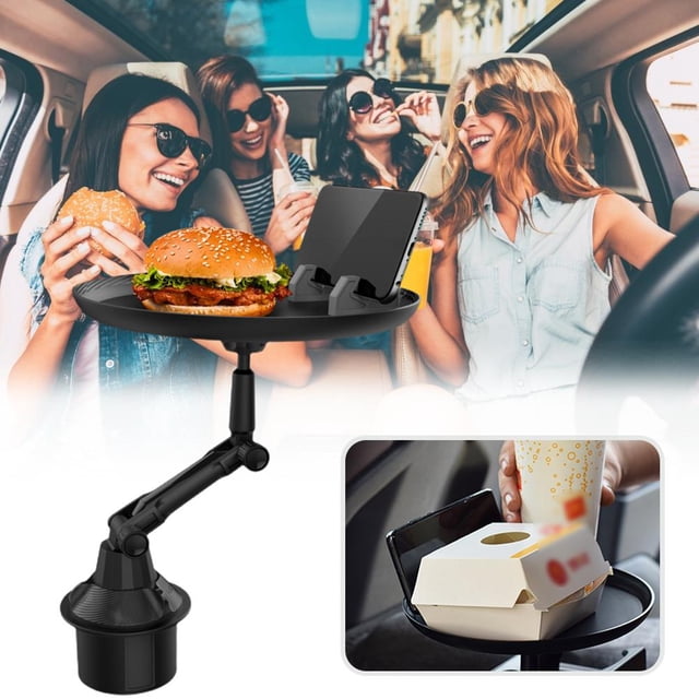 Bandeja Para Coche, Escritorio De Ordenador Portátil Para Coche Ajustable, Bandeja De Almacenamiento De Alimentos Para Coche Multifuncional Monstrate HA040608-01