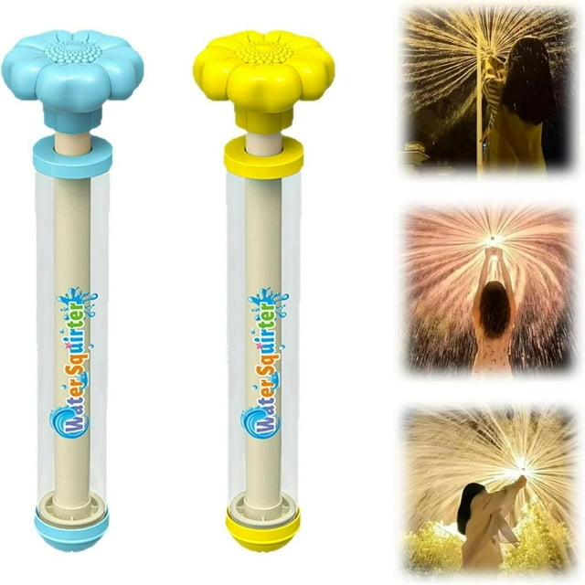 LEEYNEER Fireworks Water Gun 70-Hole Flower Handle Firework Water Gun for Pool Beach Backyard Fun