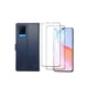 thumbnail image 1 of Funda Cartera Suave Cely Vesmir Para Oppo A16 Azul Marino Con 2 Micas, 1 of 4