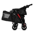thumbnail image 3 of golytefs Double Pet Stroller for Small Cats And Dogs Foldable Kittens Puppies Travel Strolling Cart with Safety Belts Cup Holder & Lockable Wheels Dog Stroller Ideal for Multi-pet Families (Black), 3 of 8