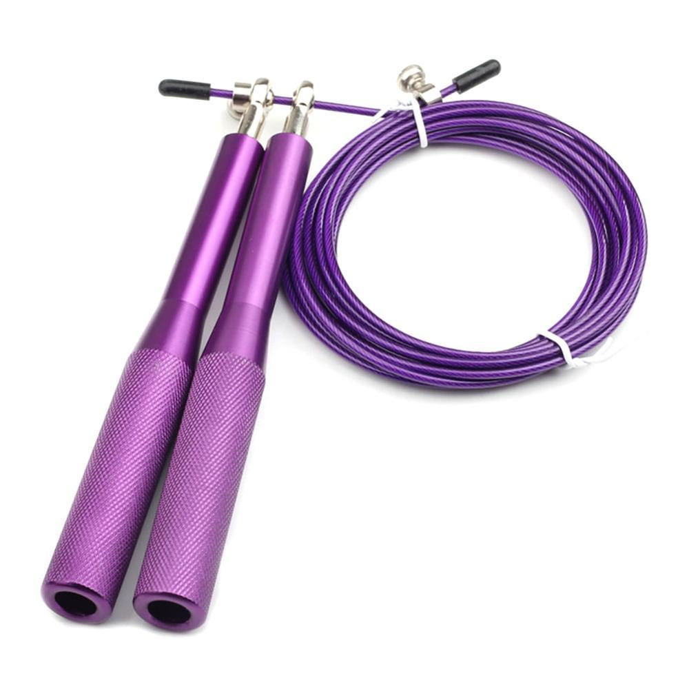 Details about   Aluminum alloy steel wire skipping rope bearing skipping racing skipping rope 