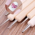 thumbnail image 2 of UDIYO 5Pcs/Set Pro 2-Way Wooden Nail Art Dotting Dot Pen Painting DIY Manicure Tools, 2 of 6