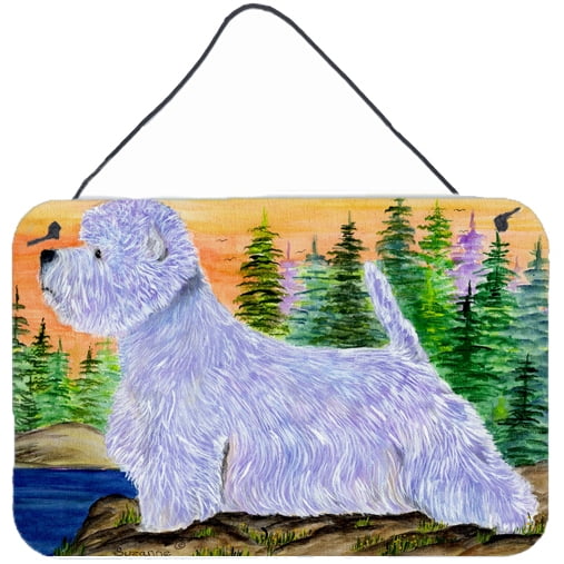 Carolines Treasures SS8418DS812 Westie Indoor Aluminum Metal Wall or Door Hanging Prints, 8 x 12", Multicolor