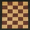 thumbnail image 1 of Ahgly Company Machine Washable Indoor Square Abstract Bakers Brown Area Rugs, 3' Square, 1 of 7