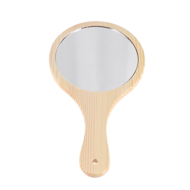Miangastore 1Ensemble Miroir à Main Forme Cosmétique Ronde pour Filles Usage Quotidien