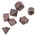 thumbnail image 3 of Dados poliédricos, juego de 7 dados poliédricos para juegos de rol, dados poliédricos de metal diseñados para precisión, 3 of 14