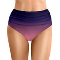 thumbnail image 1 of Bathing Suit Bottoms for Women High Waisted Tummy Control Bikini Bottom Ruched Full Coverage Swimsuit Bottom, 1 of 5