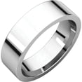 thumbnail image 1 of 6mm Flat Comfort Fit Band in 14k White Gold - Size 8, 1 of 9