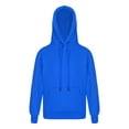thumbnail image 2 of Kaerm Unisex Hooded Sweatshirt for Boys Girls Pull On Hoodies Drawstring Pullover Top Hoody Casual Royal Blue 110, 2 of 8