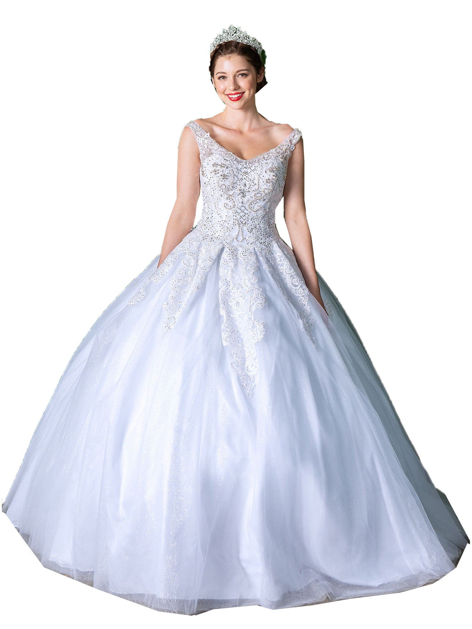 Calla Collection USA - Calla Collection Women's White Sparkly