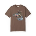 thumbnail image 4 of Cowboy Riding Rainbow Trout T-Shirt | Genuine Comfort Colors | Cowboy Fishing Club Rodeo Graphic Tee, 4 of 5