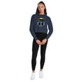 thumbnail image 5 of Merry Little Batman Mansion Women's Cropped Hoodie Pullover Sweatshirt, Navy, Large, 5 of 6