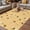 Dark Yellow Light Yellow, variant on Yellow Beige Bee Outdoor Rug for Patio/Deck/Porch, Non-Slip Large Area Rug 6 x 9 Ft, Spring Floral Elegant Pastoral Flowers Indoor Outdoor Rugs Washable Area Rugs, Camping Rug Carpet Runner
