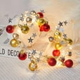 thumbnail image 6 of Morttic 7Ft Christmas String Lights, Battery Powered Pine Cone Red Berry Bell Xmas Garland with Lights Christmas New Year Party Decorations (Pine Cone), 6 of 6