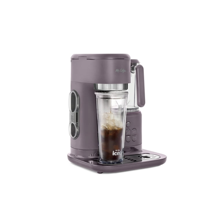 Mr. Coffee Single-Serve Frappe, Iced, and Hot Coffee Maker and Blender, Lavender