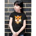 thumbnail image 2 of Cute Fox With Flags T-Shirt Juniors -Image by Shutterstock,  Medium, 2 of 4