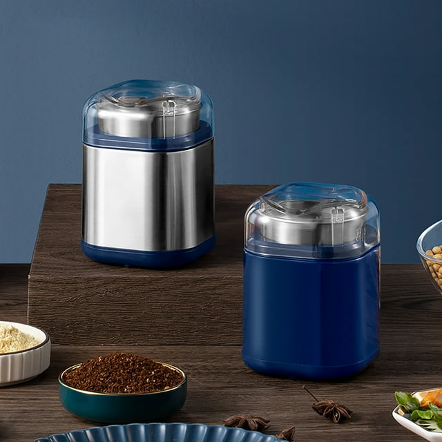 Fiudx Molinillo de Café, Potente Motor de 200 W, Cuchillas Dobles de Acero Inoxidable, Molienda Versátil para Granos y Especias, Cómodo Manejo con Un Solo Toque, Eficiente y Sin Complicaciones, Tamañ