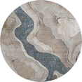 thumbnail image 2 of Addison Rugs Mayfield Premium Machine Washable Transitional Abstract Beige Round Rug, 8' x 8', 2 of 6