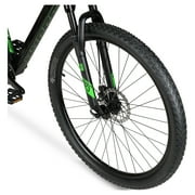 Hyper Bicycles 29 Carbon Fiber Mountain Bike, Adults Ages 13+, Black/Green