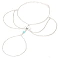 thumbnail image 2 of SmartBy Women Vintage Multilayer Beach Barefoot Sandal Foot Tassel Jewelry Anklet Chain, 2 of 6