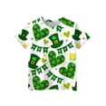 thumbnail image 2 of Abcomgle St. Patrick's Day Shirts for Kids Girls Lucky Hat Loveheart Banner T-Shirts for Kid Girls Crewneck Short Sleeve Shirts for Kids Funny Cute Tee Top Girls,Turquoise,11-12Years, 2 of 4
