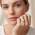 thumbnail image 5 of Rosec Jewels Lab Grown Diamond Solitaire Engagement Ring for Women - 0.9 Carat - IGI Certified - E-VS1 Quality - with Jewelry Box, 18K White Gold, US 11.00, 5 of 8