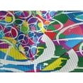 thumbnail image 4 of Ambesonne Hippie Quilted Bedspread Set 3 Pcs, Peace Activism Theme, King Size, Multicolor, 4 of 5