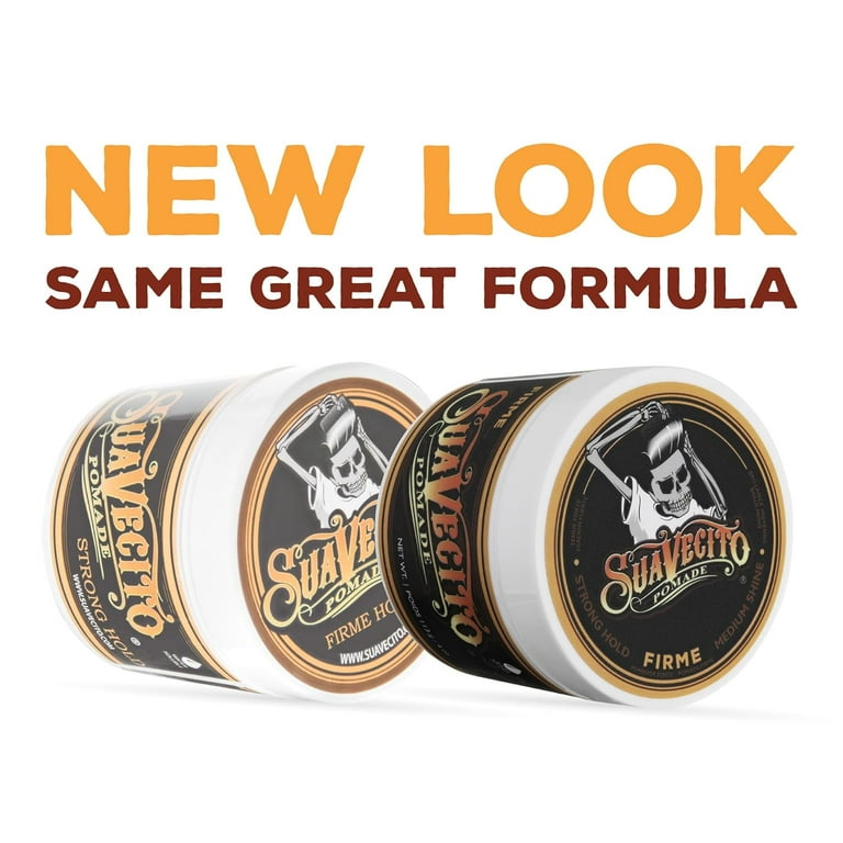 Suavecito Firme Hold Pomade, 4 oz 2 Pack - Strong Hold
