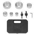 thumbnail image 1 of Brazing Hole Saw Set with Positioning Center Drill High Speed Steel Diamond Hole Opener Tools, 1 of 14