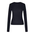thumbnail image 5 of Womens Tops Casual Long Sleeve Shirts Basic Fall Fashion Crop Tops Layering Slim Fit Y2k Clothes Lightweight Fall Outfits for Women 2026, 5 of 5