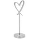thumbnail image 4 of Soporte para números de mesa, Clips para tarjetas de nombre duraderos multiusos en forma de corazón para bodas, fiestas, oficinas (plata), 4 of 5