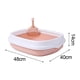 thumbnail image 3 of Caja de arena semiabierta Fernando para gatos con borde alto Rosa Medio, 3 of 8