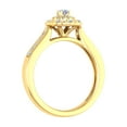 thumbnail image 2 of Diamond Halo Ring in 10K Yellow Gold (0.40 Carat) - IGI Certified (Ring Size 10), 2 of 5