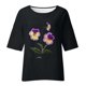 thumbnail image 4 of Fiudx Camisas de Mujer Blusa Holgada con Estampado de Manga 3/4 para Mujer, Estilo Informal, con Estampado de Alzheimers, 4 of 4