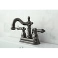 thumbnail image 2 of NB1600AL Water Onyx 4 in. Deck Mount Lavatory Faucet with ABS/Brass Pop-up Drain, Black Nickel, 2 of 5