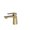 Brushed Gold, variant on Stylish Single-Handle Matte Black Bathroom Faucet Height 5⅞" B-111N