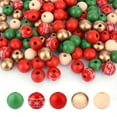 thumbnail image 2 of 50pcs Natural Wooden Beads for DIY Jewelry Making, Christmas Crafts, Bracelets & Necklaces, 16mm Mixed Color Handmade Beads for Holiday Decorations & Gifts, 2 of 7